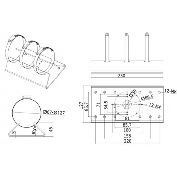 BCS BCS-V-AS Outdoor-Video-Türsprechanlage, 2-Draht, 720p HD, Silber