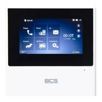 BCS-MON4000W-S 7-Zoll IP-Video-Gegensprech-Innenstation mit Touchscreen, Weiß