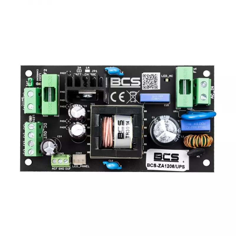 BCS-ZA1206/UPS 12V 6A 72W AC/DC-Netzteil mit Batteriepufferung (USV)