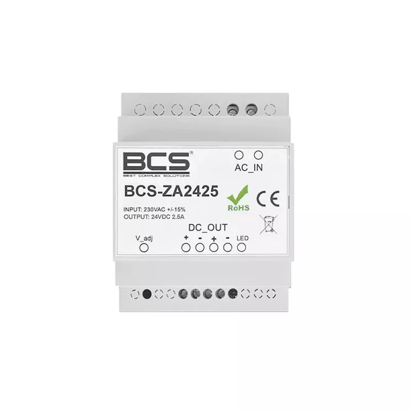 BCS-ZA2425 24V 2,5A 60W Schaltnetzteil