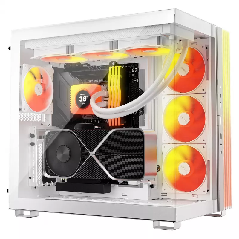 be quiet! Light Loop IO LCD 360 mm White All-in-One Flüssigkeits-CPU-Kühler für Intel/AMD