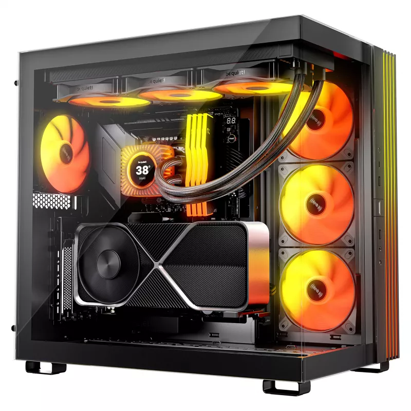 be quiet! Light Loop IO LCD 360mm All-in-One Flüssigkeits-CPU-Kühler, Schwarz