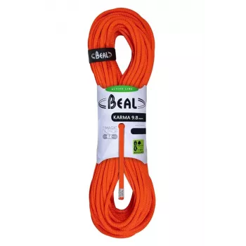 BEAL Rope Feed 9,8 mm 50 m Solid Orange Einfachdynamikseil