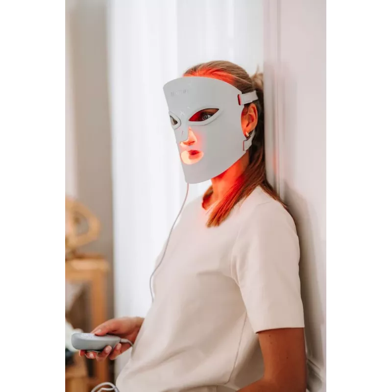 Beautifly AuraSkin Pro LED-Lichttherapie-Gesichtsmaske – 7 Farben, 192 Dioden, wiederaufladbar