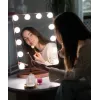 Beautifly GlamourVue LED Makeup Mirror mit 3 Lichtmodi, stufenlosem Dimmen, 1x/5x Vergrößerung, Touchpanel, wiederaufladbar 2000mAh, USB-C, Weiß