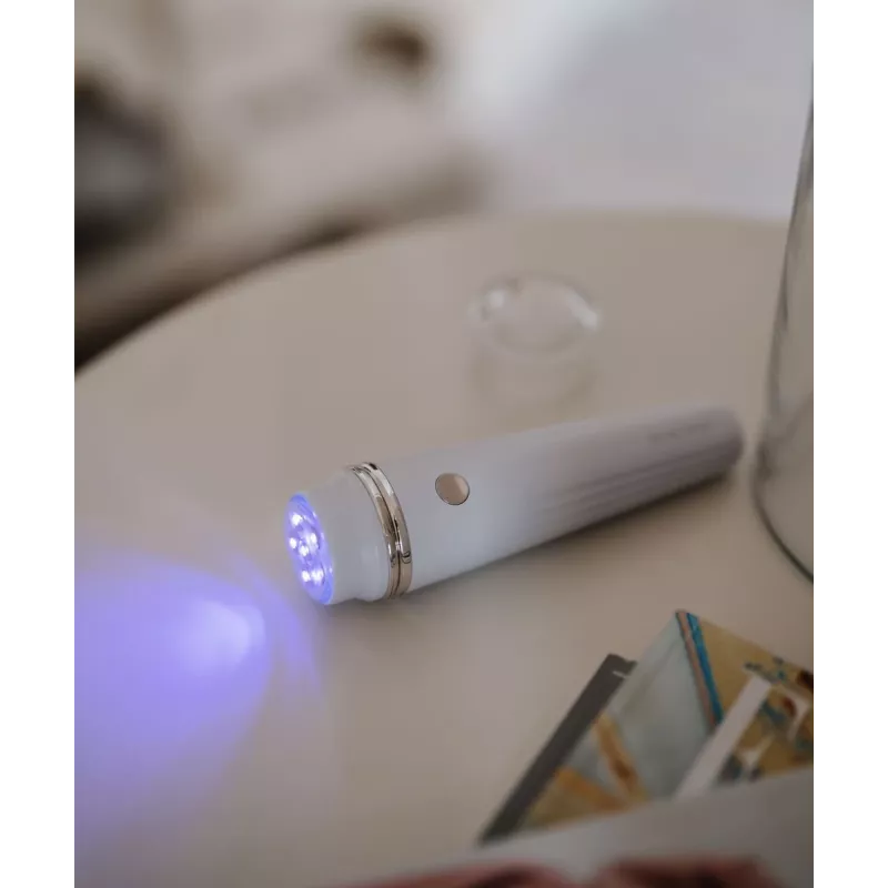 Beautifly Glossy Acne Young Sonic Facial Cleansing Brush mit Blaulichttherapie und Heizfunktion, Roségold/Rosa