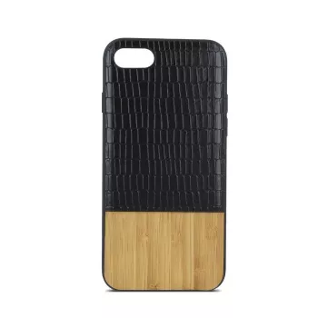 Beeyo Apple iPhone 7 Plus / 8 Plus Wooden Case - Natürliche Holz-Rückseite mit TPU-Rahmen