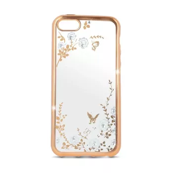 Beeyo LG X Power Secret Garden TPU Rückseitenabdeckung Gold