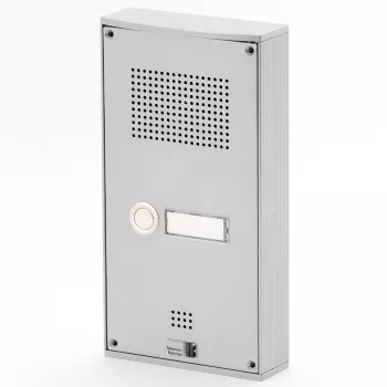 Behnke Serie 5 Aufputz-Türsprechanlagen-Set 1 Taste Silber (5-0055)