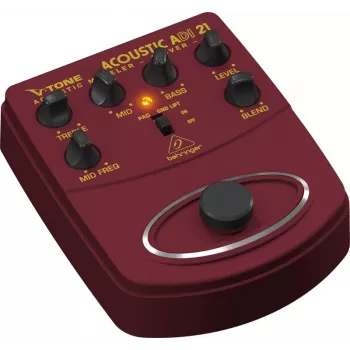 Behringer ADI21 Akustikgitarren-Preamp / DI-Box mit 3-Band-Equalizer und Feedback-Kontrolle