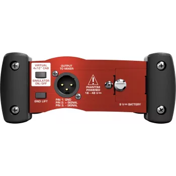 Behringer GI100 Aktive 1-Kanal DI-Box mit Lautsprechersimulation