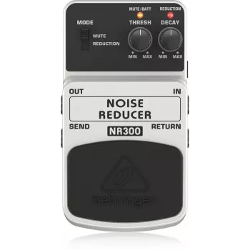 Behringer NR300 Noise Gate Effektpedal mit Send/Return-Loop für Gitarre, Bass, Keyboards und Gesang