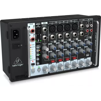 Behringer PMP500MP3 500W 8-Kanal Powered Mixer mit MP3-Player und KLARK TEKNIK FX