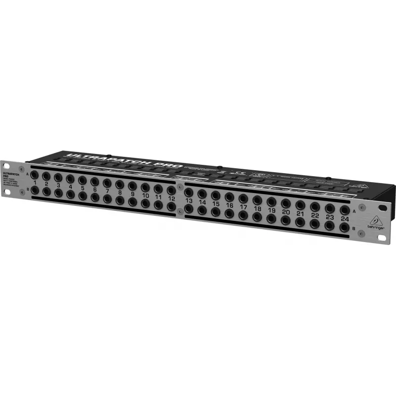 Behringer PX3000 48-Punkt 1/4 Zoll TRS Patch Panel, 1U Rackmount, 3-Mode Switching