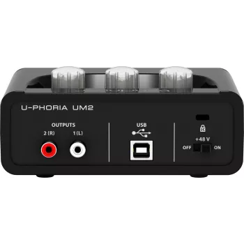 Behringer UM2 USB Audio Interface mit XENYX Mikrofonvorverstärker und +48V Phantomspeisung