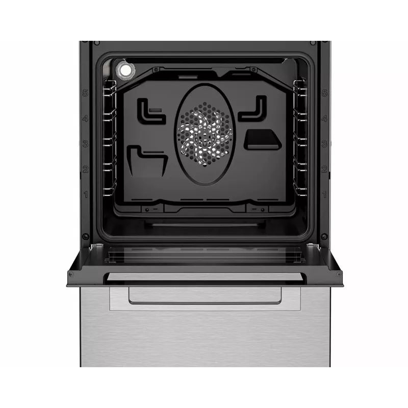 BEKO FSM59300XDS Freistehender Induktionsherd mit Elektrobackofen, Edelstahl