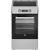 BEKO FSM59300XDS Freistehender Induktionsherd mit Elektrobackofen, Edelstahl