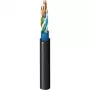 Belden CatSnake Kategorie 5E Taktisches Ethernet-Kabel, 24 AWG Verseilte blanke Kupferleiter, UTP, TPE Mantel, Schwarz, 100 MHz, Gigabit, Hochflexibel
