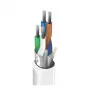 Belden OSDP RS-485 Datenkabel, 2 Paar 24 AWG Litze verzinntes Kupfer, Gesamtabschirmung Folie, grauer PVC-Mantel, 120 Ohm