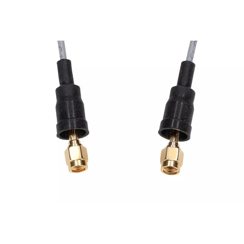 Belden RP-SMA/RP-SMA 50cm RF100LL Koaxial-Pigtail-Kabel, 50 Ohm, Schwarz