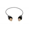 Belden RP-SMA/RP-SMA 50cm RF100LL Koaxial-Pigtail-Kabel, 50 Ohm, Schwarz