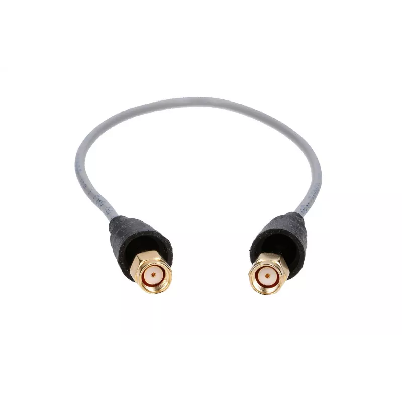 Belden RP-SMA/RP-SMA 50cm RF100LL Koaxial-Pigtail-Kabel, 50 Ohm, Schwarz