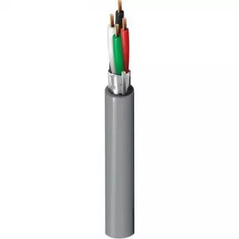 Belden Security & Sound, #22-4c BC, Geschirmtes mehradriges Kabel, 4 Leiter, 22 AWG, Blankes Kupfer, CMR, 300V, Graue PVC-Ummantelung
