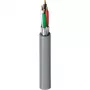 Belden Security & Sound, #22-4c BC, Geschirmtes mehradriges Kabel, 4 Leiter, 22 AWG, Blankes Kupfer, CMR, 300V, Graue PVC-Ummantelung