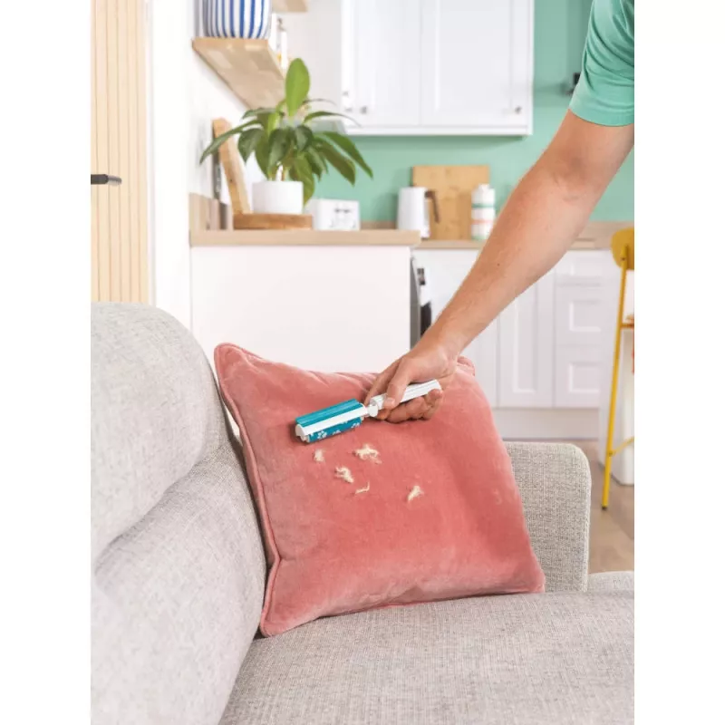Beldray LA00000018UFFEU7 Anti-bac Gel Lint Roller Set - Wiederverwendbarer Silikon-Gel-Fusselentferner für Kleidung, Polster und Tierhaare - Blau/Grau