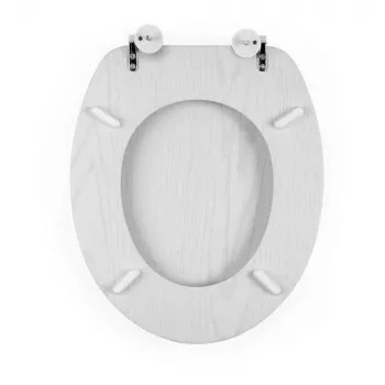 Beldray LA00000073WHTEU7 Holz-Toilettensitz - Soft-Close, Weiß, Oval