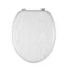 Beldray LA00000073WHTEU7 Holz-Toilettensitz - Soft-Close, Weiß, Oval