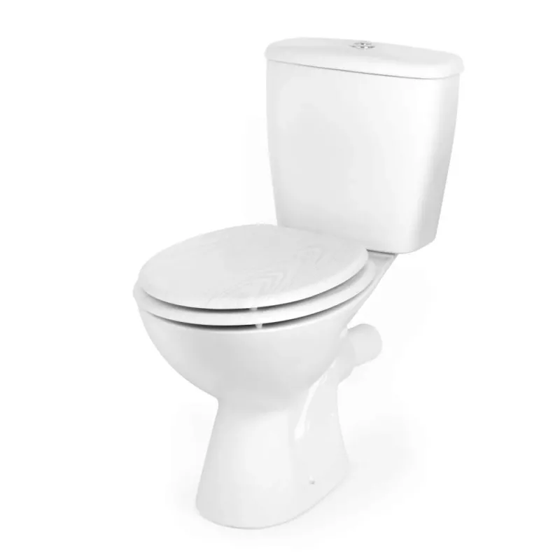 Beldray LA00000073WHTEU7 Holz-Toilettensitz - Soft-Close, Weiß, Oval