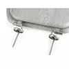 Beldray LA00000074GRYPEU7 Holz-Toilettensitz - Soft-Close, Grau, Oval