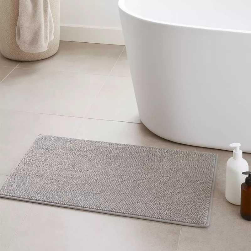 Beldray LA00000099NEU7 Anti-Schimmel Memory Foam Badematte 50 x 80 cm, Grau