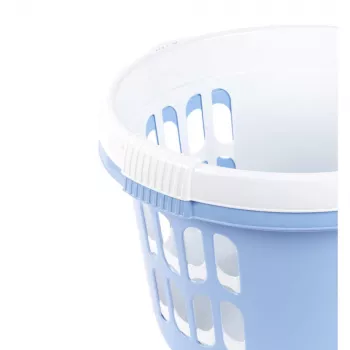Beldray LA00000174CRNEU7 Set mit 2 Wäschekörben 30L, Weiß/Blau