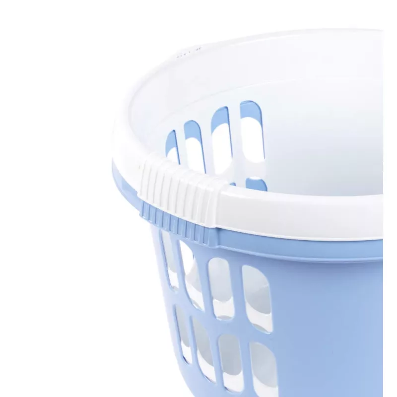 Beldray LA00000174CRNEU7 Set mit 2 Wäschekörben 30L, Weiß/Blau