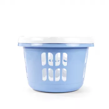 Beldray LA00000174CRNEU7 Set mit 2 Wäschekörben 30L, Weiß/Blau
