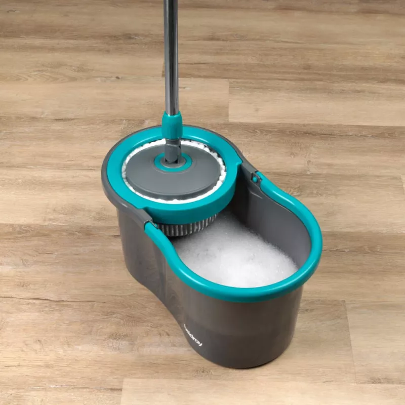 Beldray LA00000186UFEU7 Anti-bac Spin & Wring Mop Set - Grau/Blau