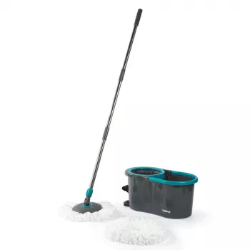 Beldray LA00000186UFEU7 Anti-bac Spin & Wring Mop Set - Grau/Blau