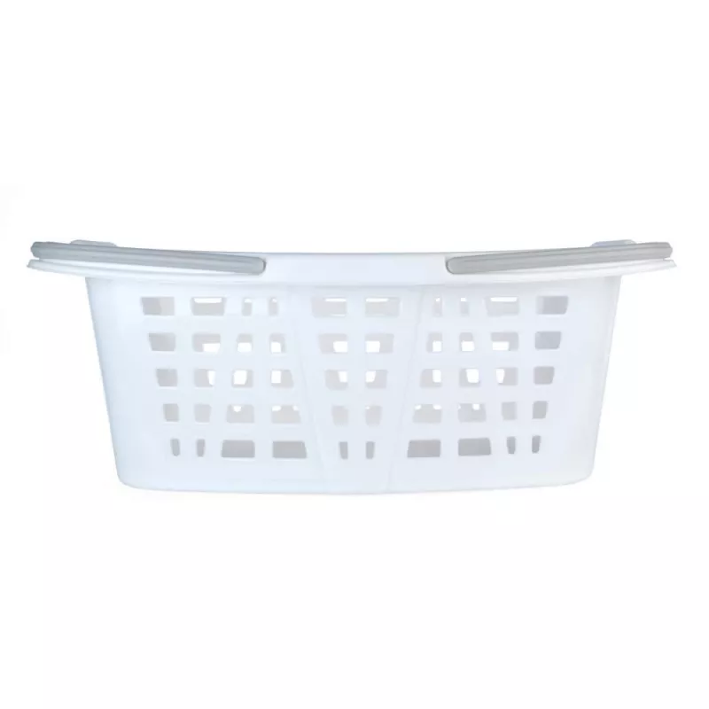 Beldray LA030450PNKFPEU7 Set aus zwei Wäschekörben, Weiß/Rosa