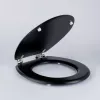 Beldray LA032355BFPEU7 Holz-Toilettensitz, Schwarz
