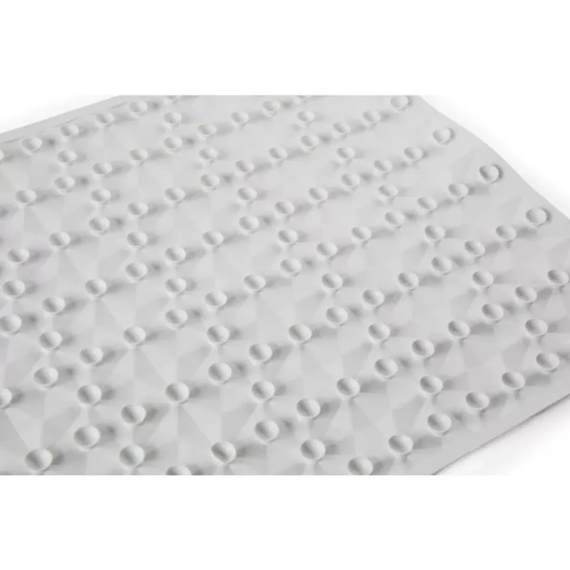 Beldray LA032661UFPFS Anti-bac Gummibadematte - Weiß, rutschfest, Saugnäpfe