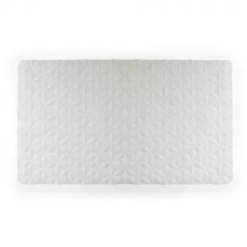 Beldray LA032661UFPFS Anti-bac Gummibadematte - Weiß, rutschfest, Saugnäpfe
