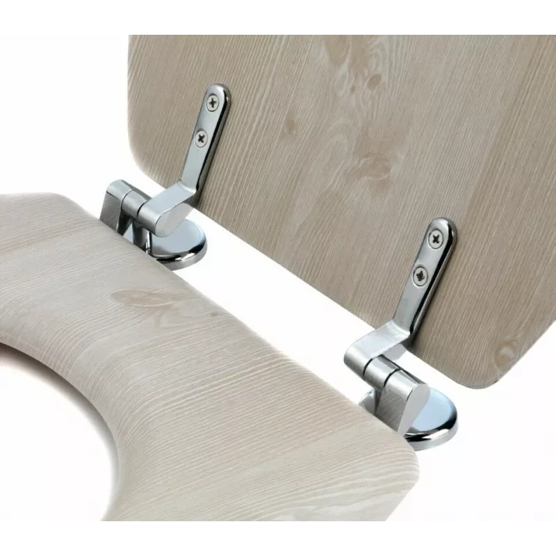 Beldray LA033710WOAKPFEU7 Holz-MDF-Toilettensitz, Weißeiche, Soft-Close