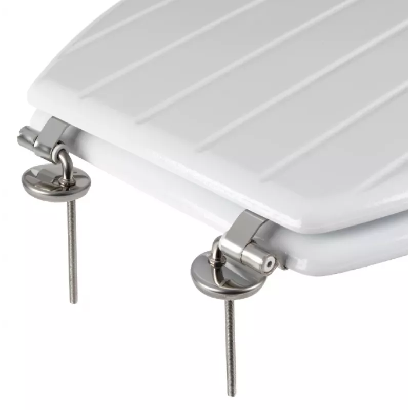 Beldray LA033758WFPEU7 Tongue & Groove Toilettensitz Weiß MDF