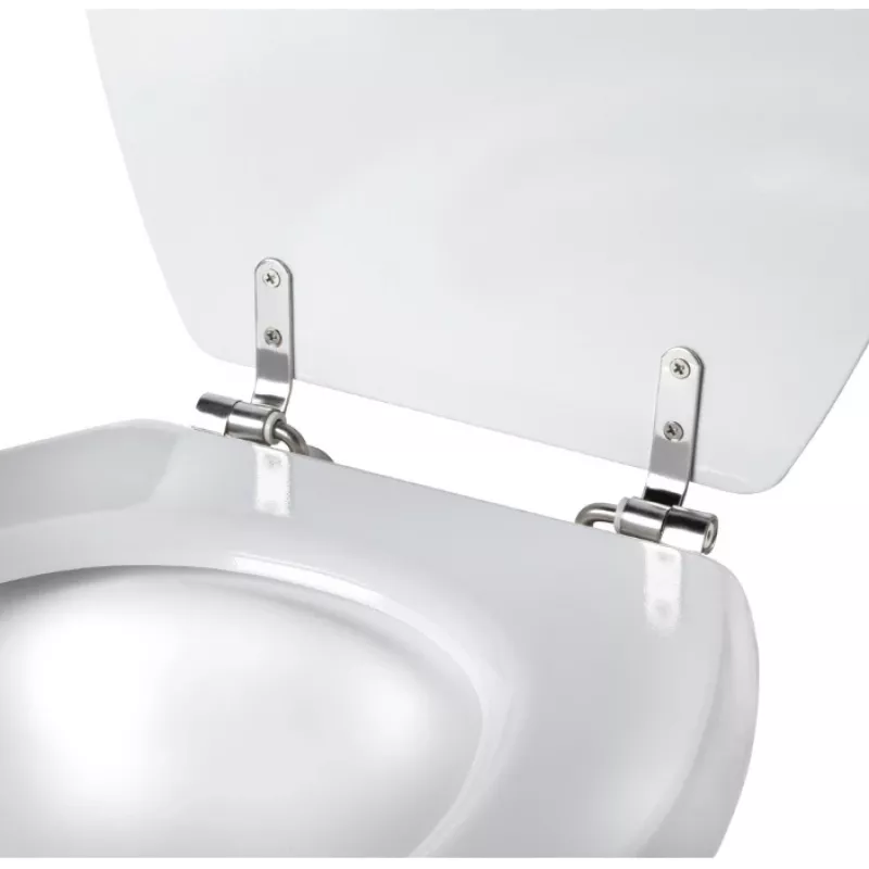 Beldray LA033758WFPEU7 Tongue & Groove Toilettensitz Weiß MDF