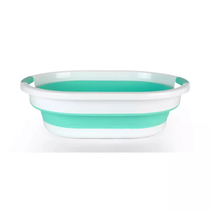 Beldray LA034816MNTFPEU7 Zusammenklappbarer Wäschekorb 28L Weiß/Mint