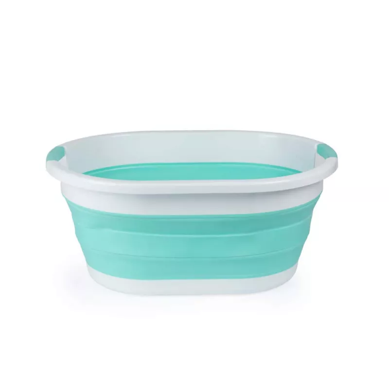 Beldray LA034816MNTFPEU7 Zusammenklappbarer Wäschekorb 28L Weiß/Mint