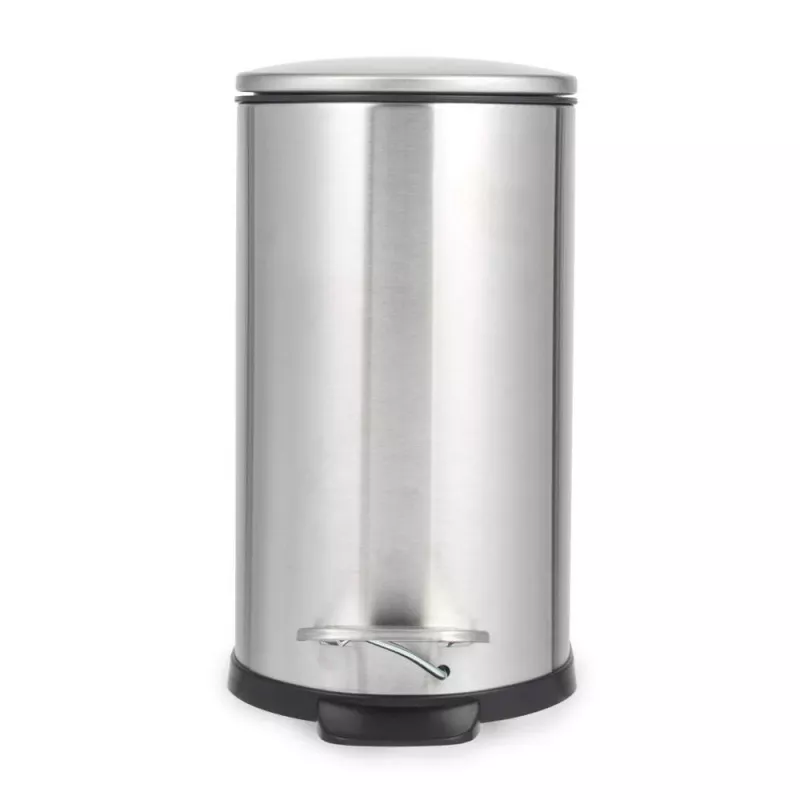 Beldray LA036683SSPEU7 Slimline D-förmiger Pedaleimer 5 Liter, Silber