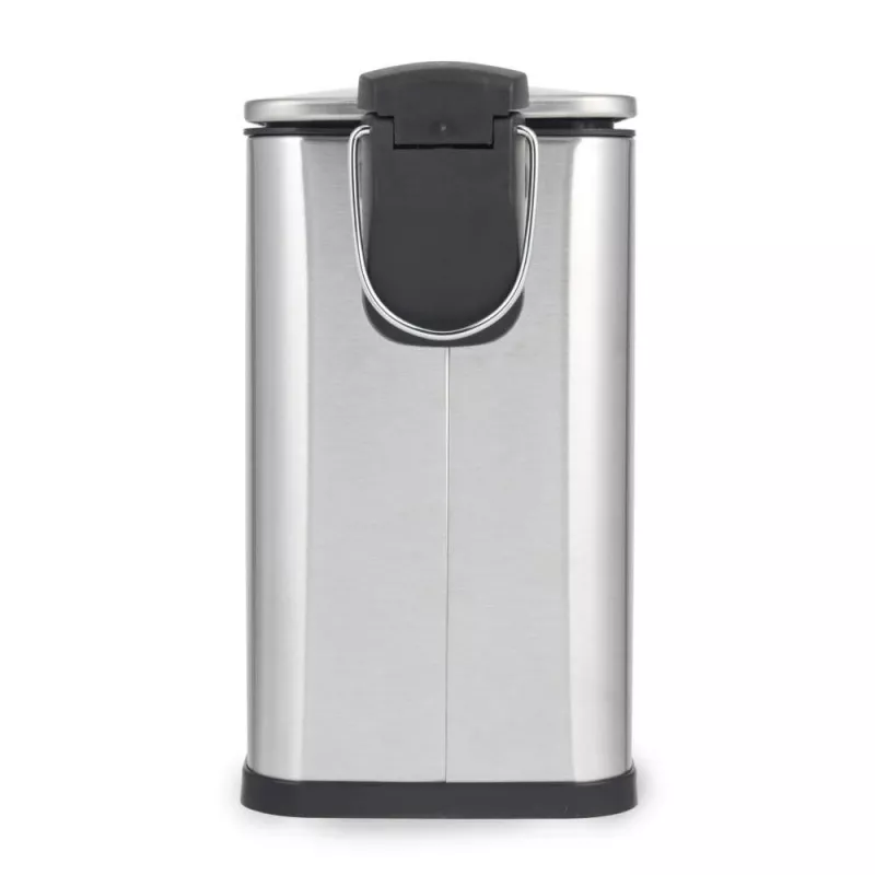 Beldray LA036683SSPEU7 Slimline D-förmiger Pedaleimer 5 Liter, Silber